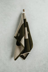 Cotton Arc Tea Towel | Olive