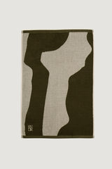 Cotton Arc Tea Towel | Olive