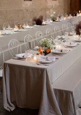 Natural Linen Bench Cover | Hire