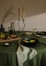 Sage Green Waved Linen Napkins | Hire