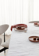 100% Linen Tablecloth | White