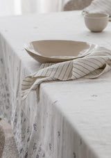 Striped Olive Linen Napkins | Hire