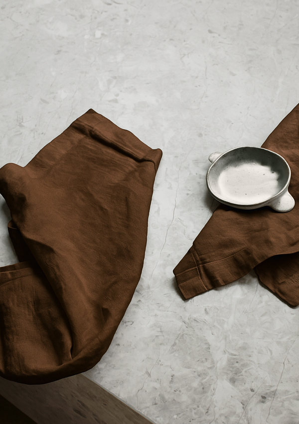Chocolate Brown Linen Napkins | Hire