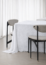 White Crochet Tablecloth Overlay | Hire